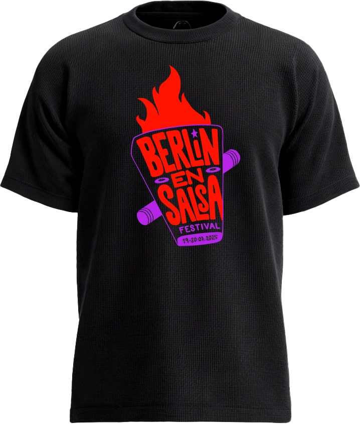 Berlin en Salsa schwarzes T-Shirt