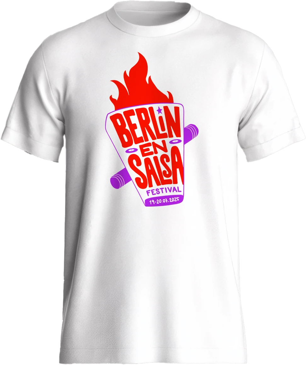 Berlin en Salsa weißes T-Shirt